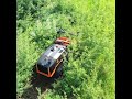 Compact, remote controlled FAE Tracked Carrier with Forestry Mulcher