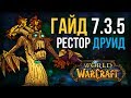 Гайд ПВЕ РДРУ 7.3.5 Легион  (Друид исцеление, рестор друид) world of warcraft legion wow 7.3.5