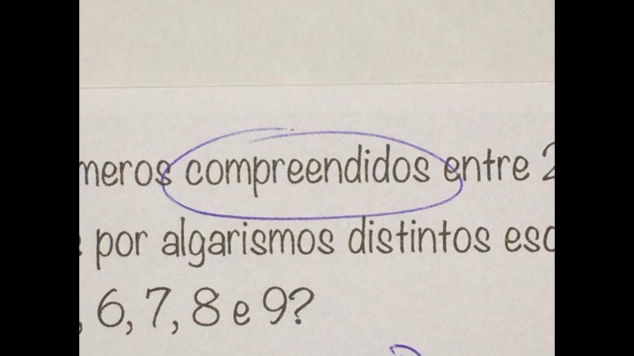 MFUNA | AC4 - Quantidade de números com algarismos distintos compreendidos entre 2000 e 3000
