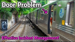 ⁴ᴷ⁶⁰ Smart Incident Handling: Q Train with Door Problem Returning to Coney Island Yard