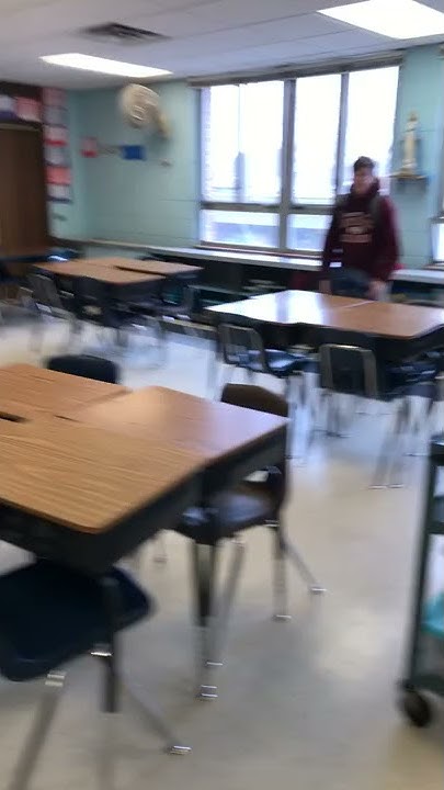 Kid throws chair across room in school YouTube