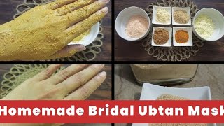 homemade bridal ubtan mask | for soft bright and glowing skin | with natural ingredients | best mask screenshot 2