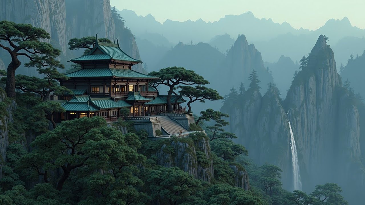 Китайский Пейзаж и Спокойная Музыка Гучжэн для Медитации | Исцеляющие Классические Мелодии