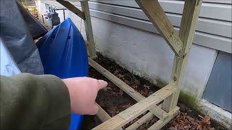 Kayak Rack Dimensions (How To Build It) #kayakrack #paddleboardrack