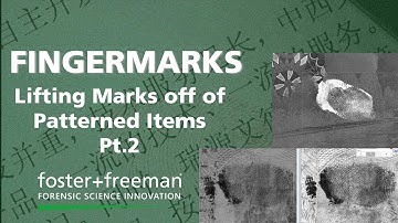 Forensics Uncovered: How to Develop Fingerprints on patterned items PT2 - foster+freeman DCS® 5