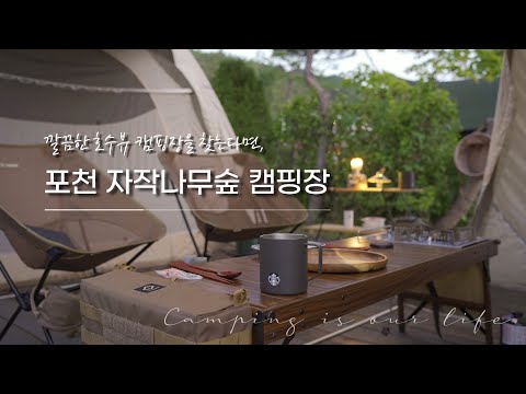 [CAMPING] 포천 청계호수 자작나무숲 캠핑 1박 / 요토플러스 70d / 3번 데크사이트 / 신상 캠핑장 후기 / 헬리녹스 체어원 추천