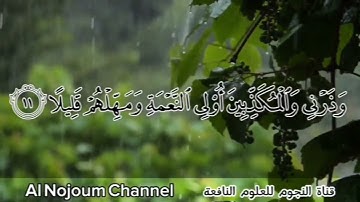 سورة المزمل مكتوبة - بصوت القارئ الشيخ عبدالقادر كريمي كلداري - قناة النجوم للعلوم النافعة
