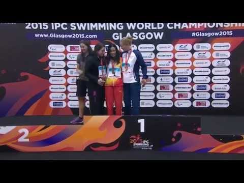 Women's 50m Freestyle S11 | Victory Ceremony | 2015 IPC Swimming World Championships Glasgow