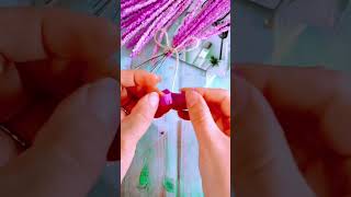 Beautiful Lavender Flower Bouquet 💜 | Easy DIY Handmade Floral Craft #shorts