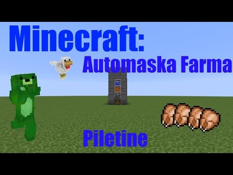 Minecraft | Kako napraviti automasku farmu kokoši/piletine