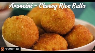 Arancini – Cheesy Rice Balls | Leftover Rice & Cheese Balls Recipe | Italian Food