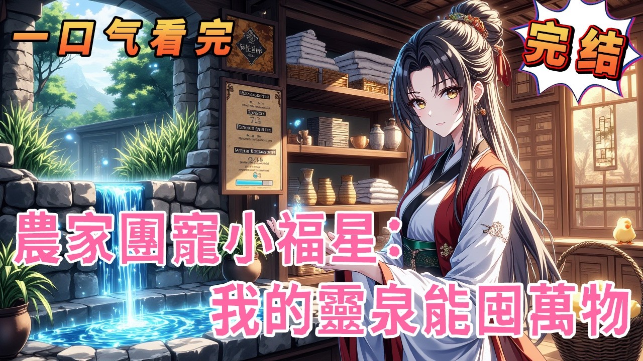 🔥一口气看完🔥已完结《農家團寵小福星：我的靈泉能囤萬物》一朝穿成農家女，自帶靈泉空間種田養家，靈水養顏囤物資，家人團寵日子甜，順便撿個忠犬夫君共致富！#動漫 #逃荒 #种田 #穿越 #动漫
