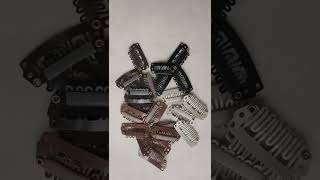 50pcs 2.3cm-3.6cm Black Brown Color Wig Clips Snap Clip For Hair