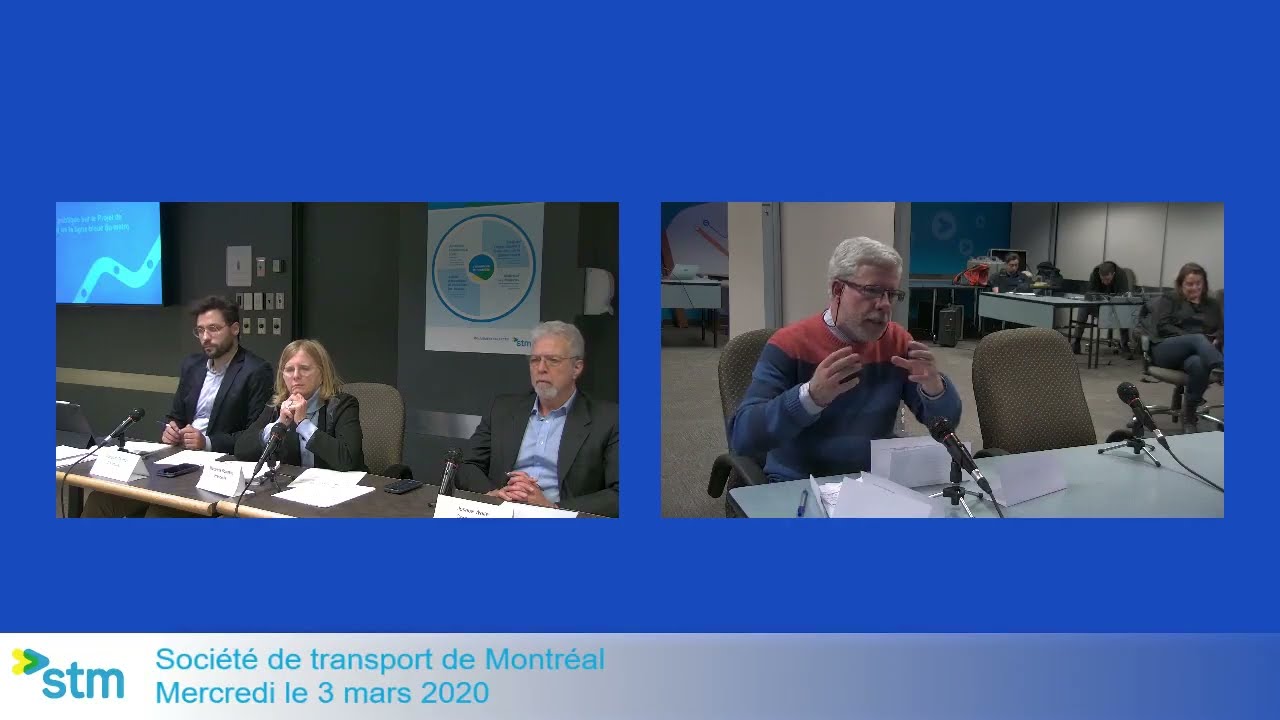 Consultation prolongement ligne bleue : séance d’expression des opinions du 3 mars 2020.