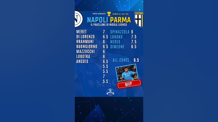 NAPOLI - PARMA 2-1 - IL PAGELLONE