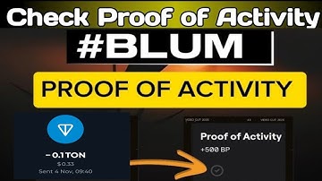 How to check Blum  proof of activity task ||Blum airdrop new update today