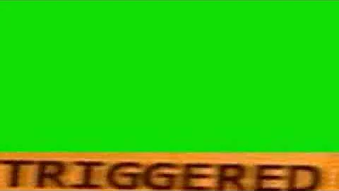 triggered video effect green screen with sound