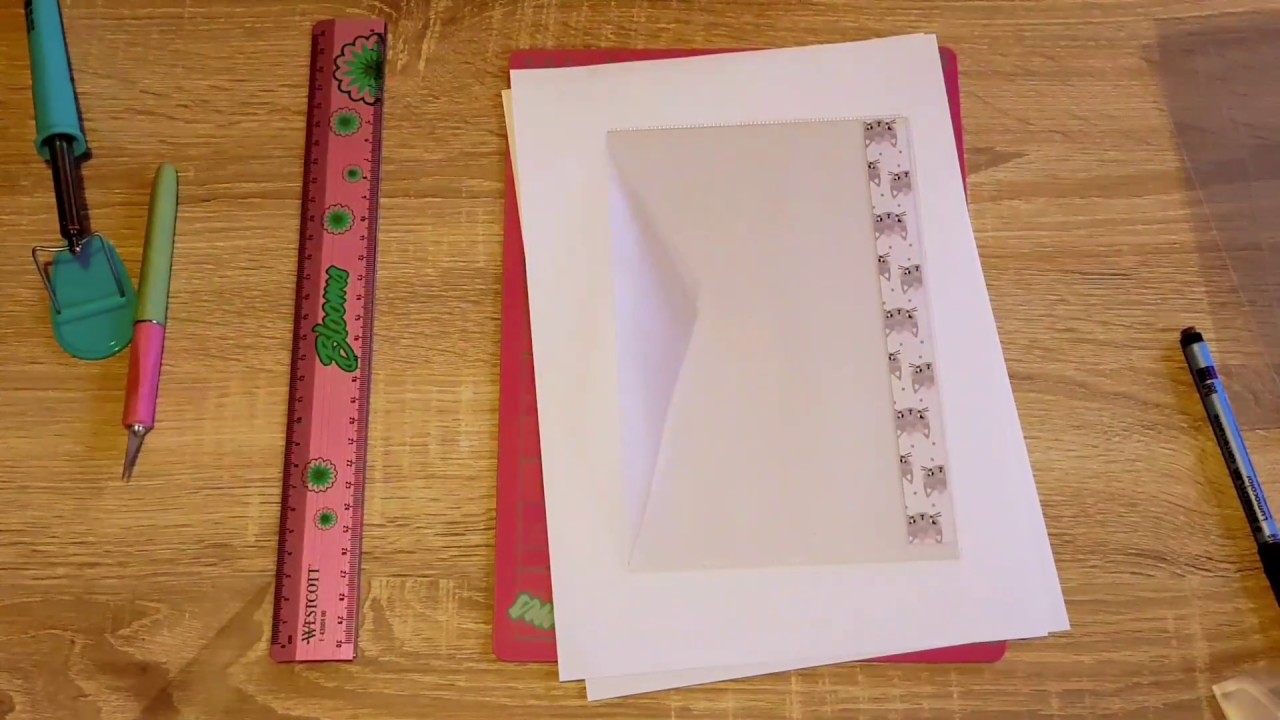 DIY Tutorial Tasche fürn Kalender mit dem Fuse Tool in Briefform mit Druckknopf__Deutsch__Full Hd