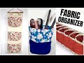 Panier de rangement en tissu diy  partir de vieux vtements  tutoriel de bac de rangement en tissu  comment coudre un panier en tissu