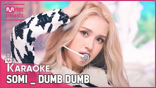 🎤 SOMI - DUMB DUMB KARAOKE 🎤