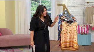 G By Giuliana Textured Satin Tank Top