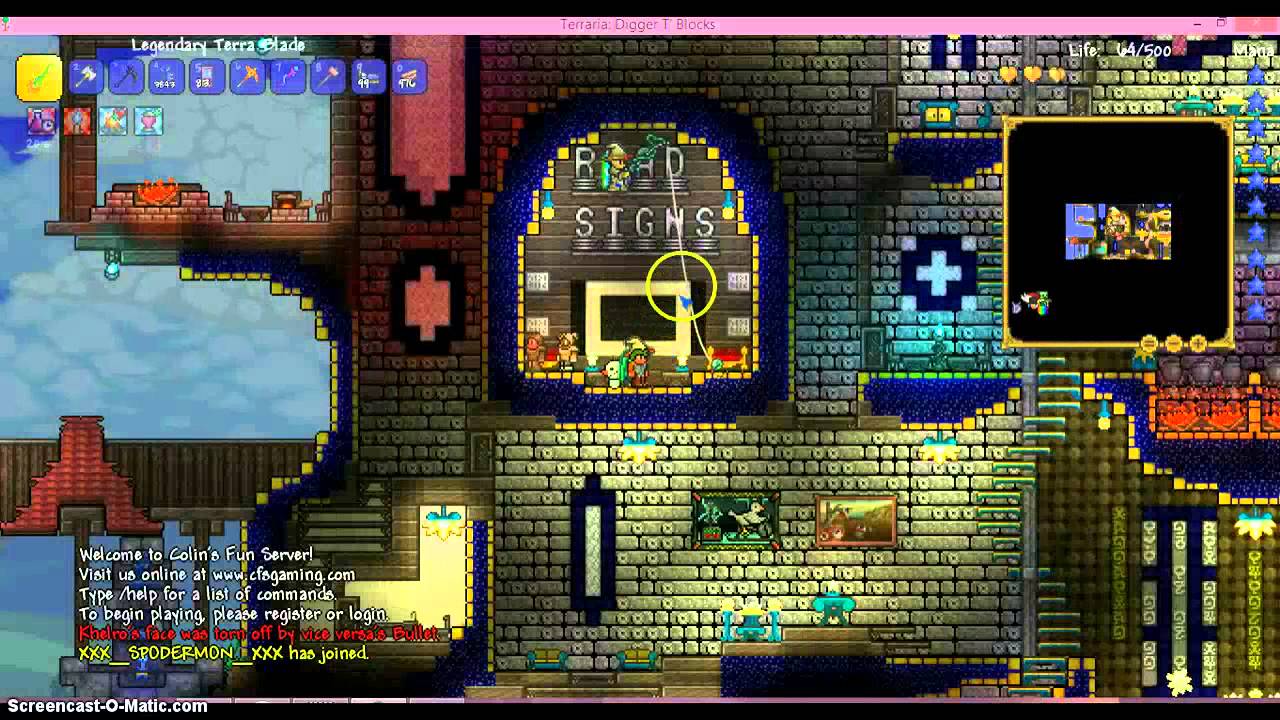 A free stuff server on Terraria YouTube