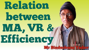 How to prove the relation between MA, VR & efficiency | Simple Machine | Mr Bindeshwar Yadav