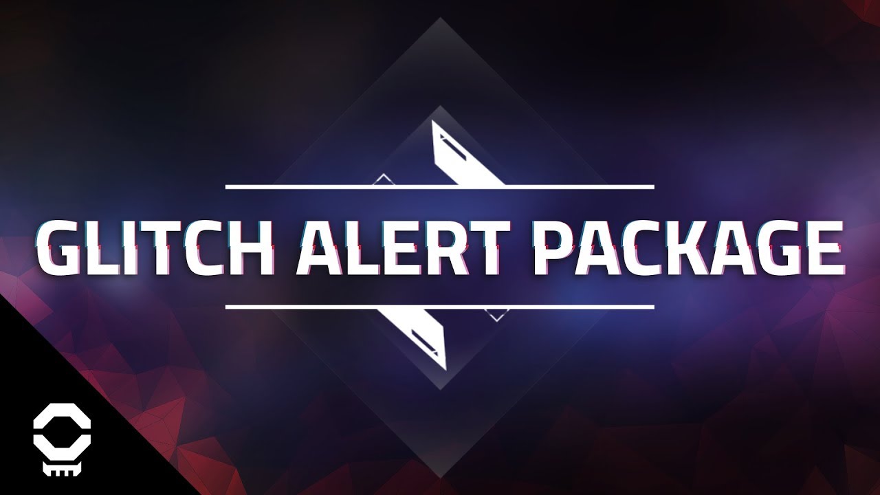 Glitch Alert Package Custom Streamlabs Alerts For Twitch Youtube And Mixer Youtube