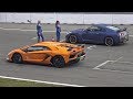 Lamborghini Aventador SVJ vs Nissan GT-R R35