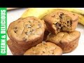 Chunky Monkey Banana Muffins | Gluten Free Recipe