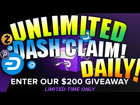 FREE Dash , Zcash Faucet! Claim Every Day!