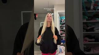 (It was 2 inches) #hairtok #hairstyle #blonde #hair #beauty #fashion #aesthetic #viral #balayage