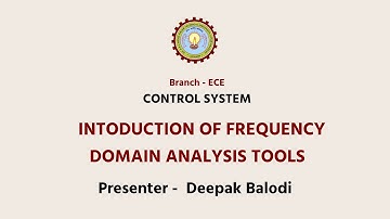 Control System-Introduction of Frequency Domain Analysis Tools