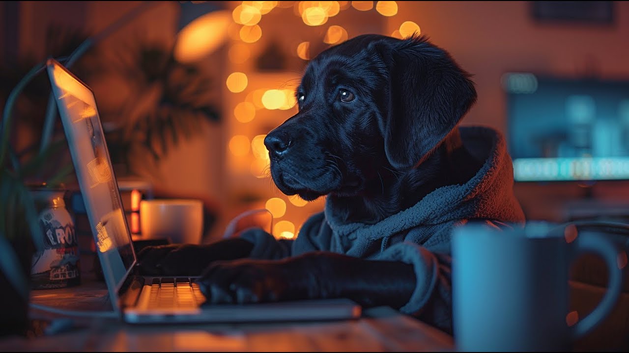 The Black Lab – 4 Hours of Deep Blues Lo-Fi for Focus & Study