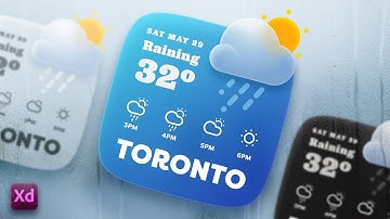 Design a Blurred Weather Icon in Adobe XD