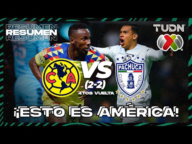 Resumen y goles | América (2)vs(2) Pachuca | CL2024 - Liga Mx 4tos | TUDN class=