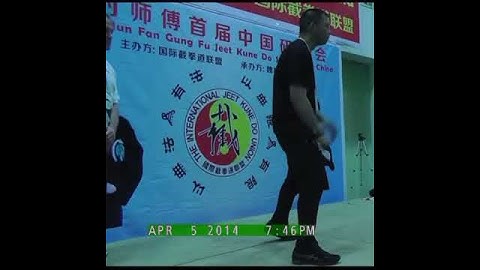 Jun Fan Jeet Kune Do Seminar With Sifu Abe Santos Giving advice on Balance when Moving!