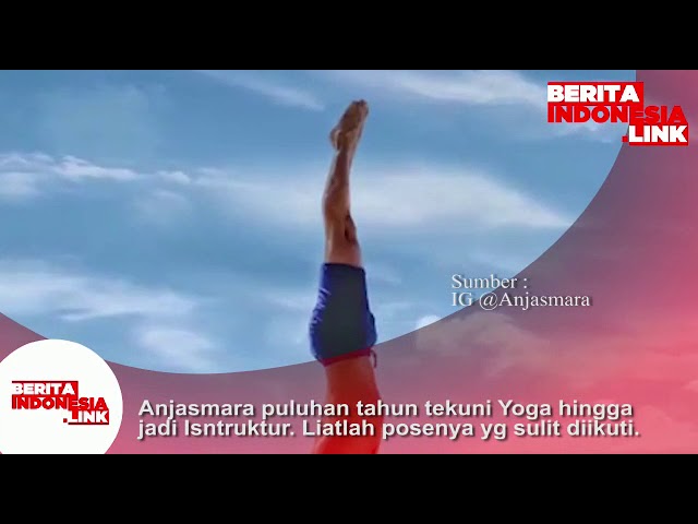 Anjasmara puluhan tahun tekuni YOGA hingga menjadi Instruktur,  lihatlah posenya yg sulit diikuti