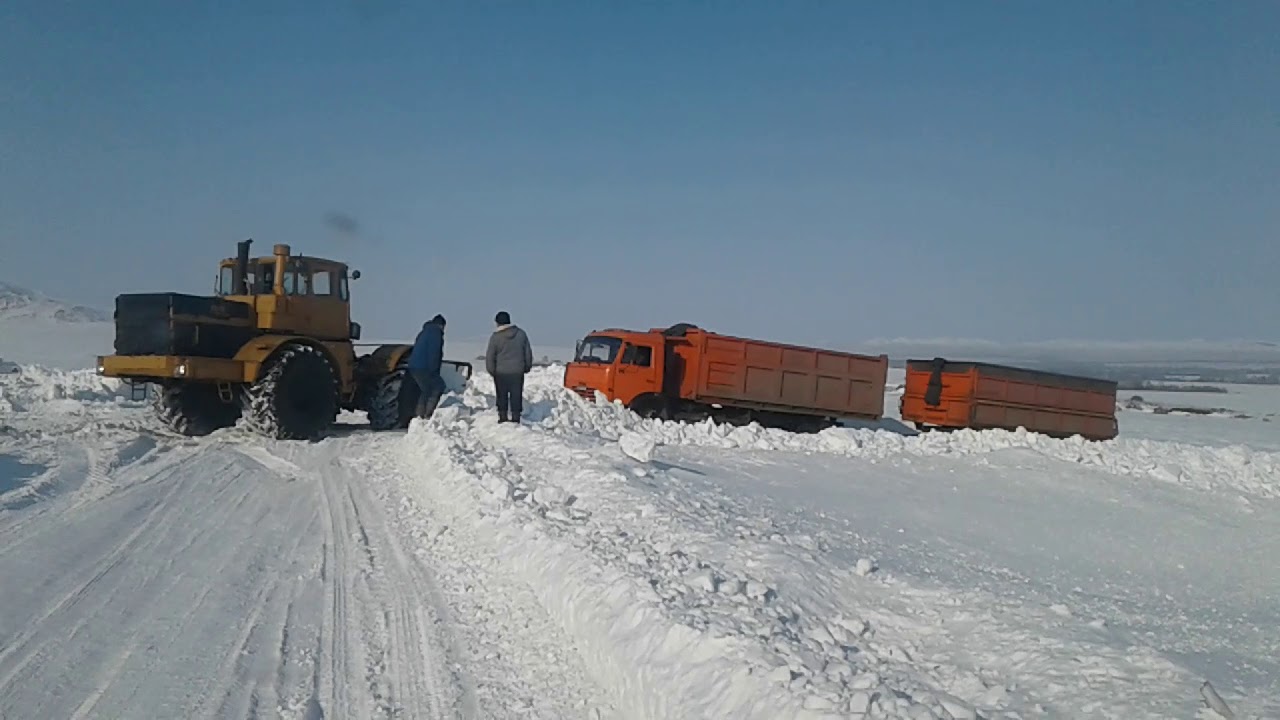 Камаз не вытянул в гору