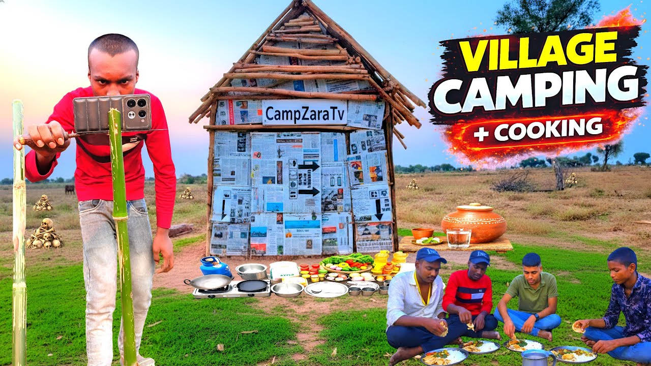 जंगल में नाइट कैंपिंग 😱 | चार दोस्तों के साथ डरावना रात का सफर | Night Camping in Jungle