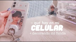 ➯ decorando mi funda + qué hay en mi celular ଘ(੭*ˊᵕˋ)੭