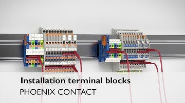 Installation terminal blocks – with screw and push-in connection