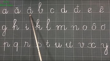 Dạy bé tập viết bảng phấn 29 chữ cái chuẩn ly nét | Cùng trẻ vào lớp 1 - EDU Mầm Non
