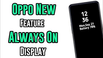 Oppo New Feature Always Display On ll How To Display Clock When Screen Is Off In Oppo ll