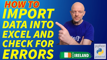 How To Import Data Into Excel and Check For Errors