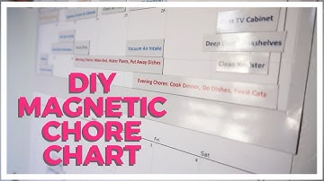 Magnetic Chore Chart ♥ DIY