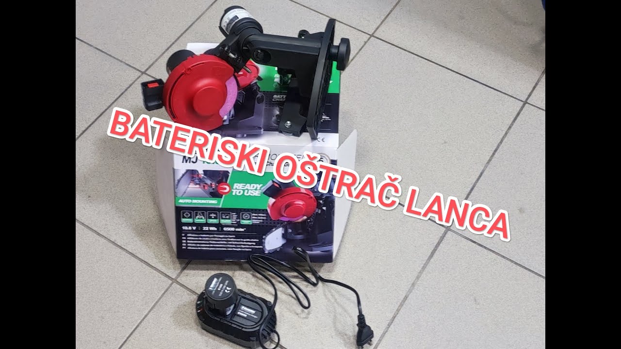 Ostrenje lanca na bateriju TECOMEC