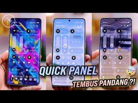 How to Make Your Samsung Quick Panel Transparent! 🔥