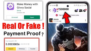 Givvy Social App Real Or Fake | Givvy Social App Payment Proof | Review screenshot 5