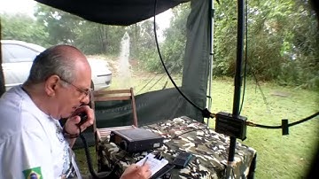 Fortaleza de São João ZW1CML operada por PY1AHD com antena Alexloop QSO com EA6FA Balearic Islands.